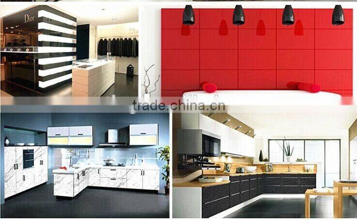Acrylic sheet faced mdf Panel For Commercial furniture or kitchen cabinet