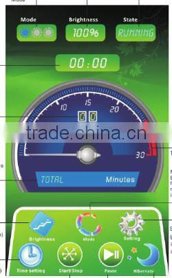 Laser teeth whitening machine with 15 pcs led light and time accouting with CE