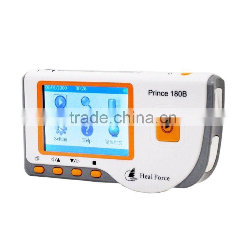Easy operation Handheld ECG EKG Monitor Electrocardiogram LCD Prince 180B -Maggie