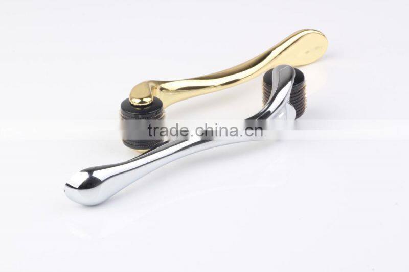 Wholesale 540 Titanium Needles 2.5mm Metallic Golden/Silver Handle DTS Derma Roller
