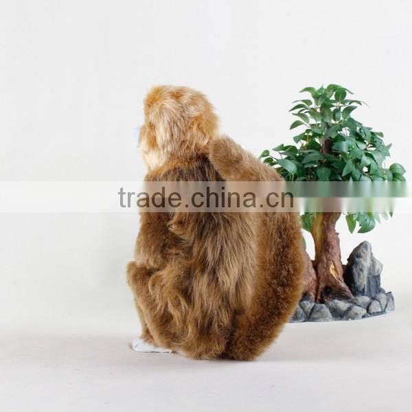 handmade real like animal stuffed plush monkey toy