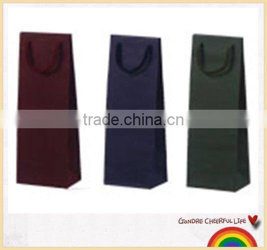 salable and fashionable paper wine packaging bag in 2012