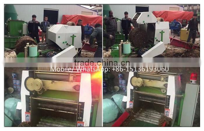Factory supply automatic mini round grass hay baler machine for sale