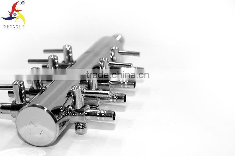 New design 8 mm inlet diameter one way in 8 way out metal air control valve