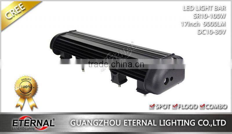 100W 17inch led light bar 4WD off road truck tractor forklift police emergency vehicles light bar driving lamp