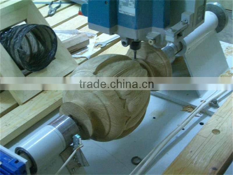 High Quality 4-axis CNC Wood Carving Machine for 2D and 3D With Vacuum Worktable