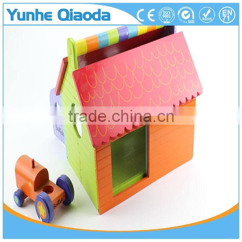 Early Learning wooden play toys house packing house toy