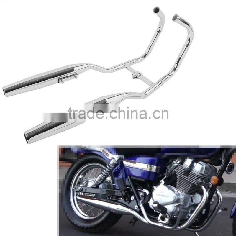 Chrome Two side Exhaust Muffler for Honda CMX250 Rebel 250 1985-2014 86 96 06 08