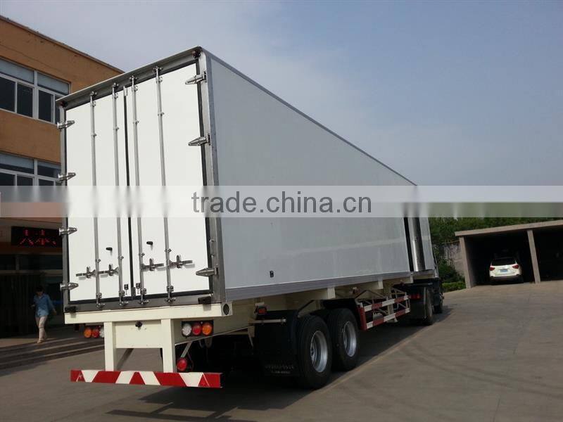 2015 hot-sale 2axles refrigerated van semi trailer/3 axles refrigerator freezer truck