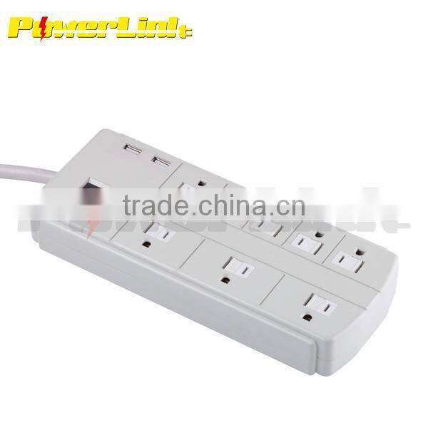 H70212 UL/CUL/ETL/ CETL 6 outlet mountable power strip