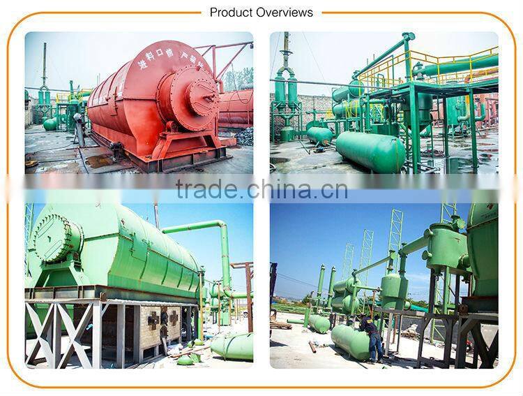 Big capacity plastics waste to oil equipment for recycling waste plasitcs from house garbage