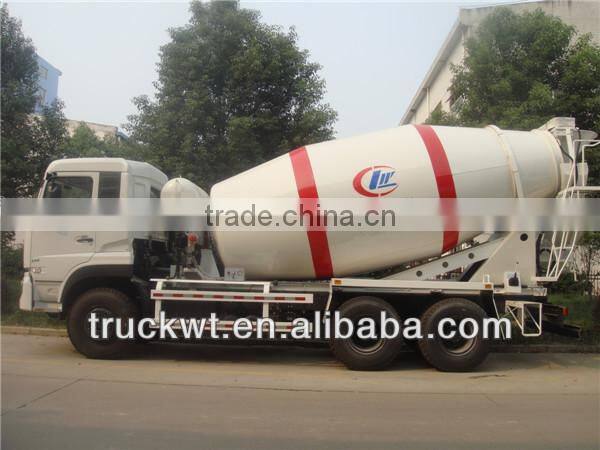 hot sale dongfeng 10 wheel self-loading concrete mixer truck