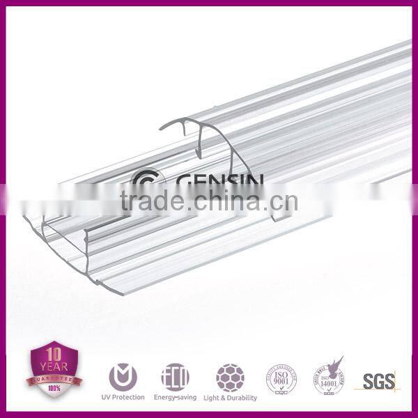 100% Bayer virgin material Polycarbonate Sheet Connector/PC Special Profile