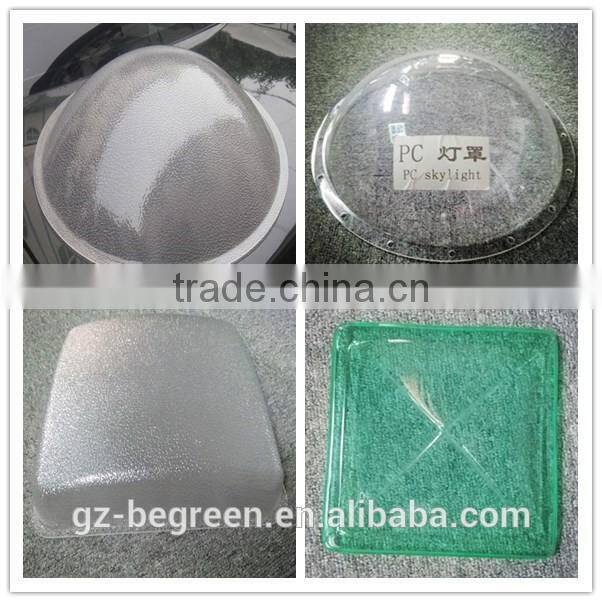 polycarbonate PC plastic bus pyramid skylight roofing