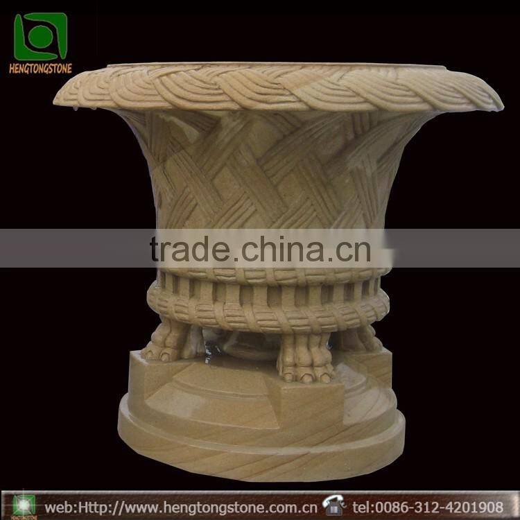 Aniqute Polishing Stone Flowerpot Vase