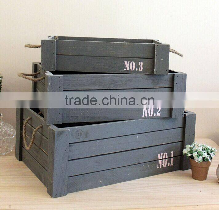 2016 Rustic Vintage explosive box wooden crate wholesale
