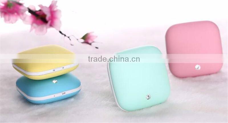 Creative carat USB charging mobile power Mini double sided fever Convenient hand warmer Multifunctional hand warmer