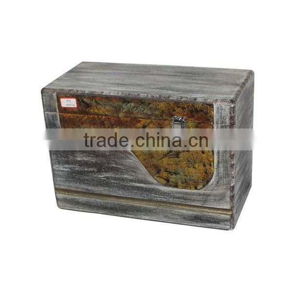 Vintage Wooden Boxes Coloful Wooden Cases Distressed Wooden Boxes
