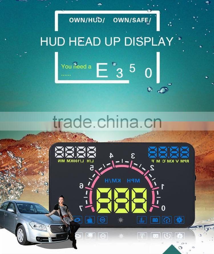 Latest Automotive E350 5.8" Inch Car OBD2 Headup LED OBD2 Display HUD