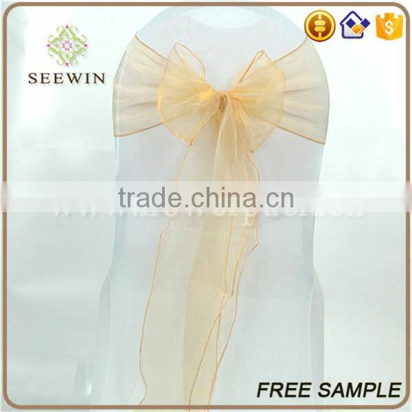 cheap wholesale organza chair cover sash
