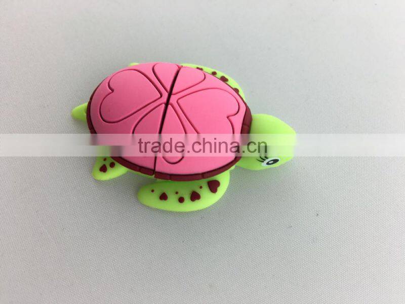 Exquisite Turtle Shaped Custom 8GB 3d Silicone USB Flash Drives