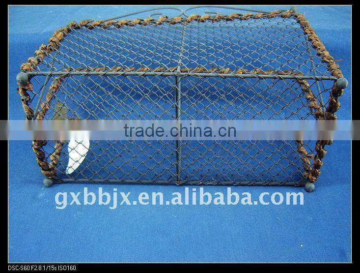 Black wire woven magazine&file storage holder racks