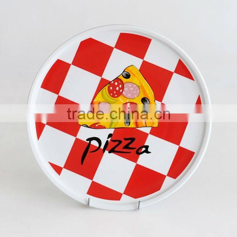 12" Decaled Ceramic Pizza Plate