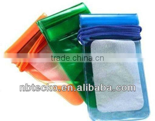 Hot sale transparent PVC waterproof swimming mobile phone pouch