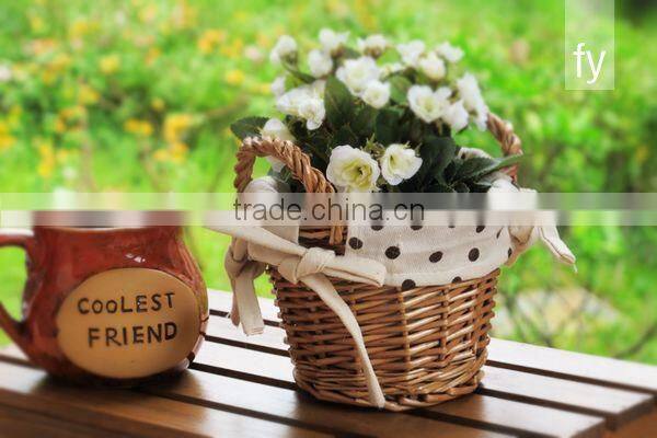 Multi-purpose circular wicker storage basket hot sale