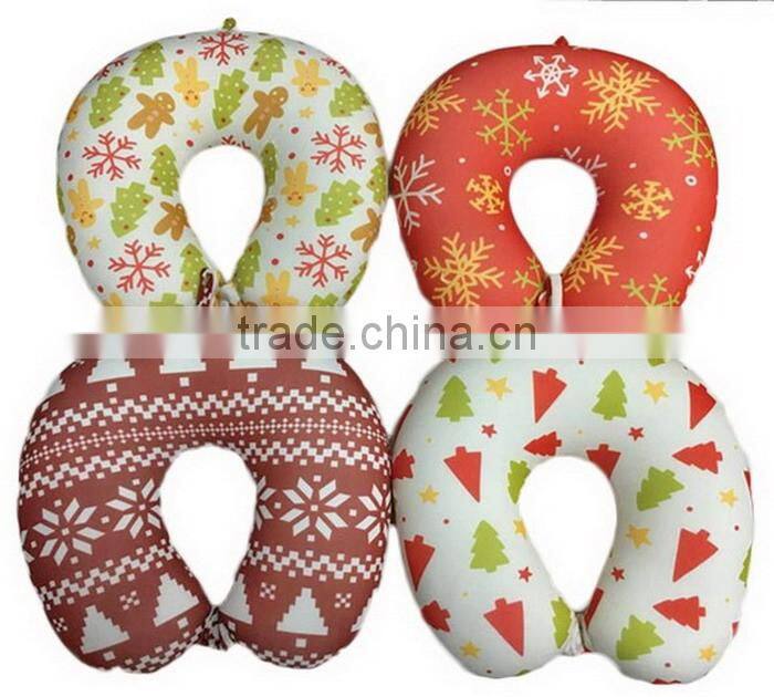 Memory Foam Flower Printing Neck Pillow