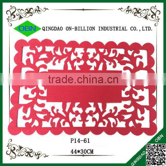 Rectangular felt pp table mat