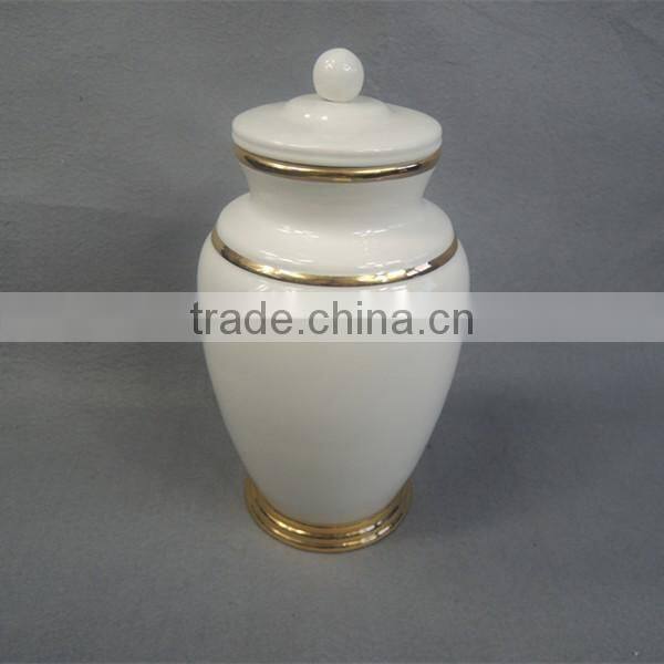 Hot sale traditional blue ceramic wholsale urns for ashes
