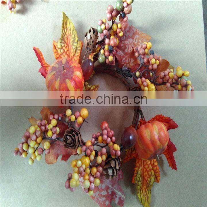 new products 2016 artificial decorative flower candle rings