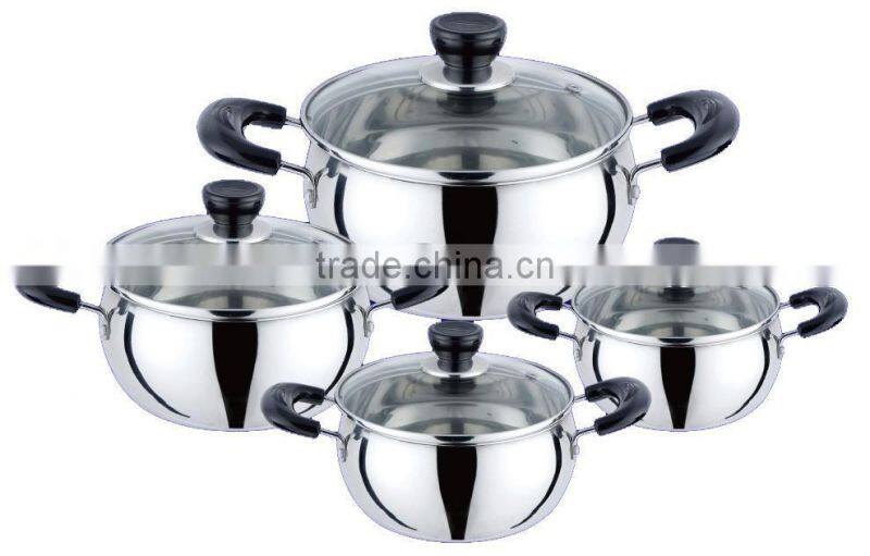 8pcs stainless steel cookware set