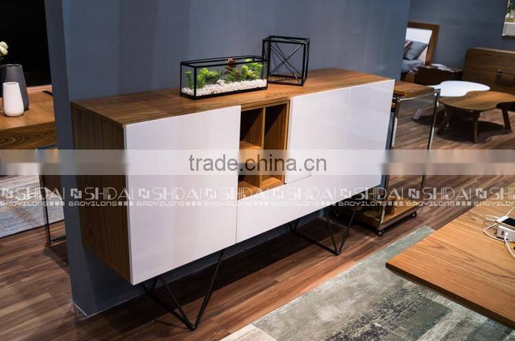 Wine Cabinet Bar Dining Buffet Storage Drawer Home Liquor Pub Wood Modern H-828