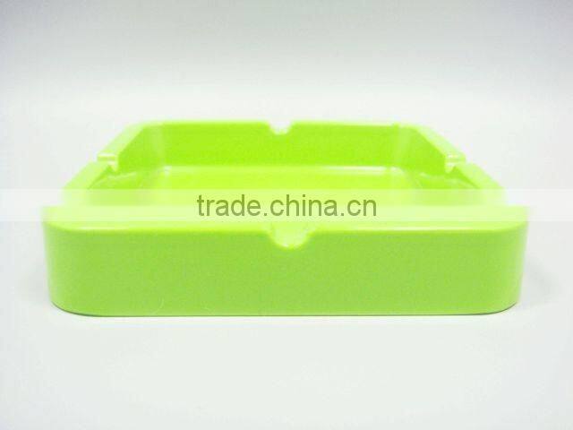 Vibrant Color Melamine Square Ashtray Green Ashtray
