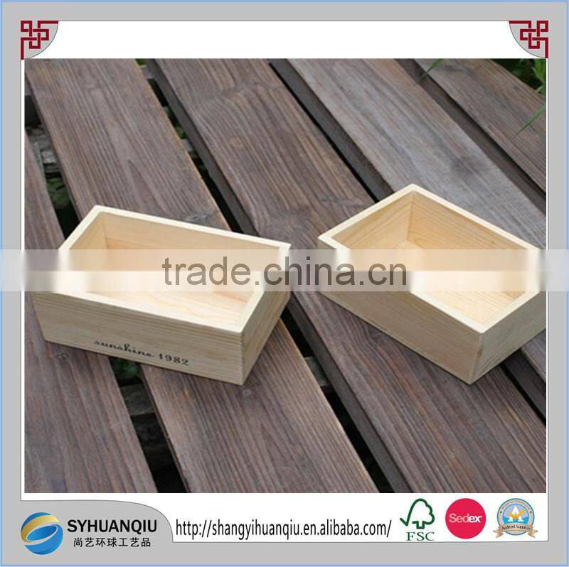 rustic unfinished handmade wooden vegetable fruit crate wholesale