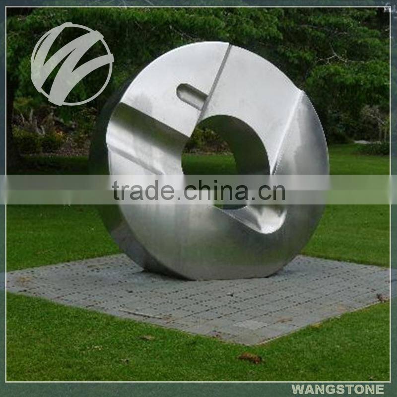Modern popular metal arts famous miniature park sculpture