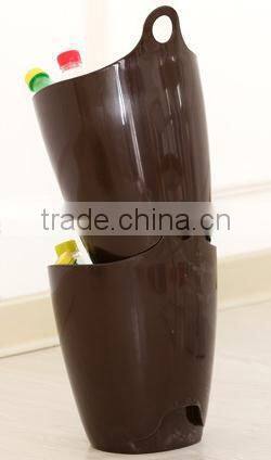 plastic stackable storage bucket/trash can