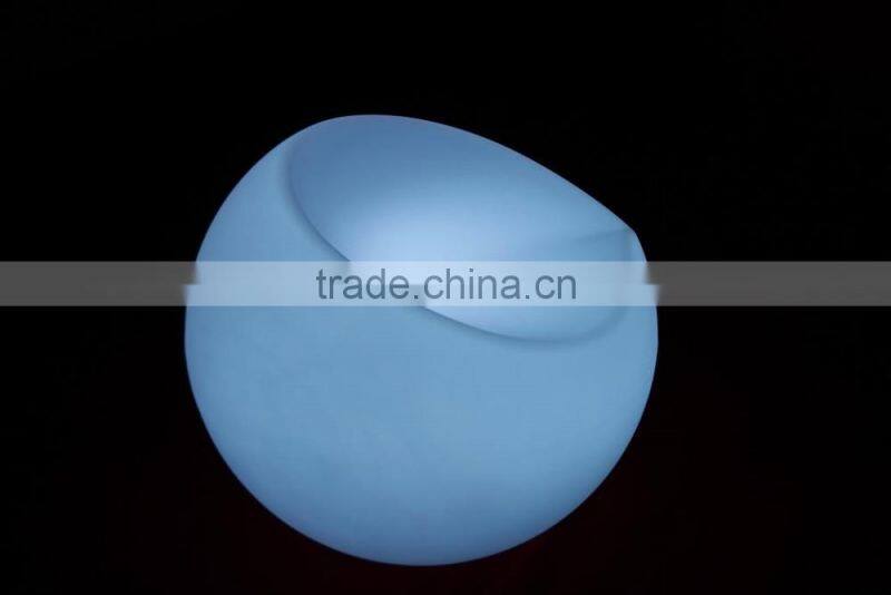 Illuminated Leisure Led Furniture With Color Changing Led Chair Coffee Sofa