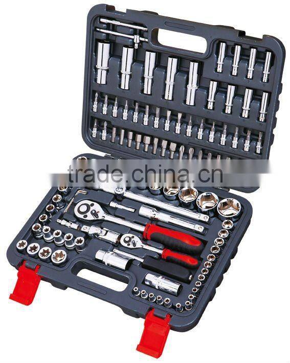 108PCS 1/2" 1/4" GERMANY FORCE MULTIFUNCTIONAL MECHANICAL SOCKET SET HAND TOOL SET