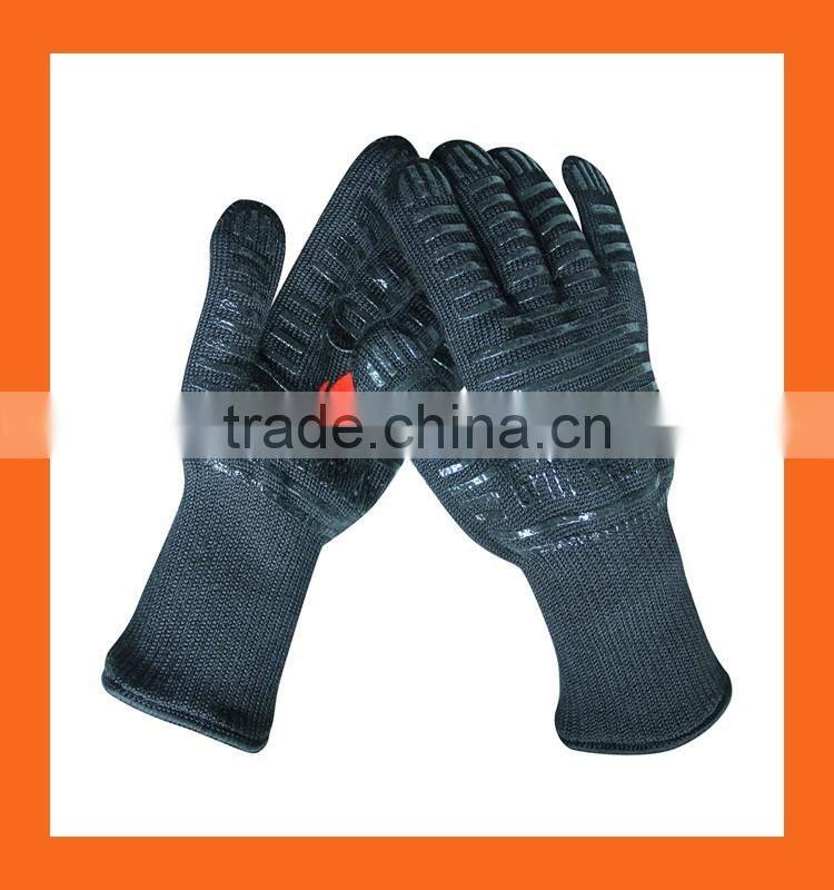 Heat Resistant BBQ Mittens Hot Oven Cooking Gloves