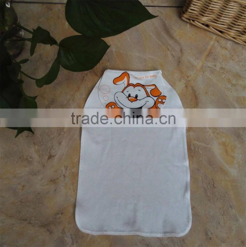100% cotton muslin cartoon baby sweat towel baby sweat absorb towel