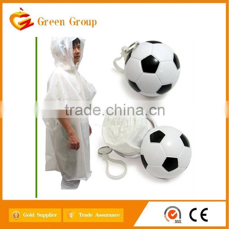 portable golf ball style golf poncho for promotion