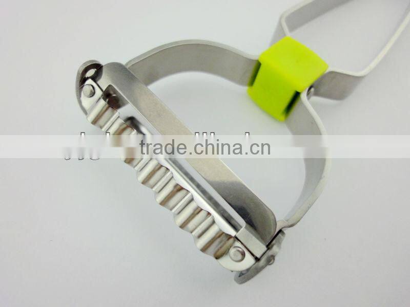 2 in 1 Y shape hollow holder double blade stainless steel peeler