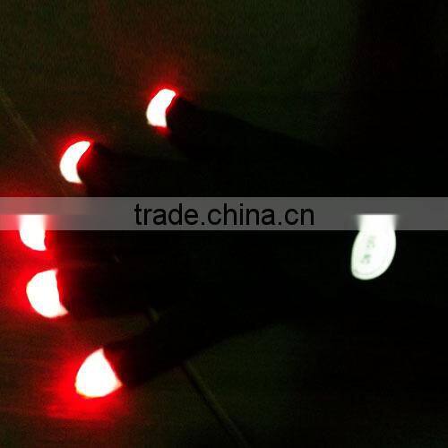 New Led Flashing gloves Rainbow Flash Fingertip LED Gloves Unisex Light Up Glow Stick Gloves Mittens
