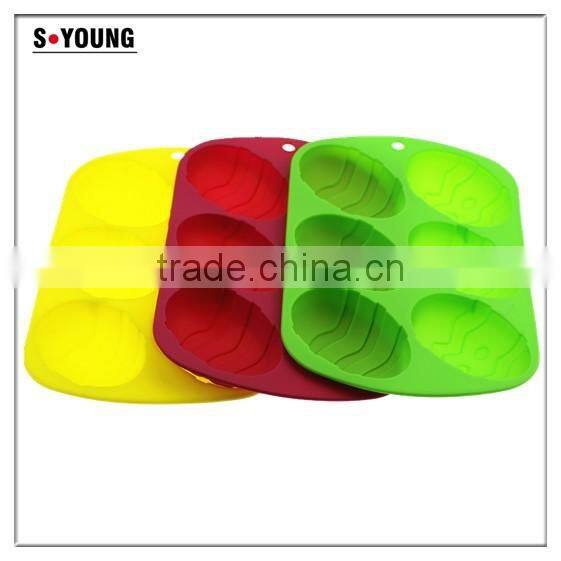 11035 Christmas series silicone baking moulds,cookie moulds,egg shaped silicone cake mould