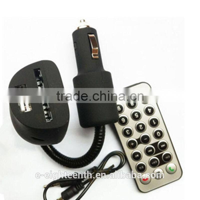 2016 popular Wireless Bluetooth FM Transmitter Modulator Flexible Car Kit MP3 Player