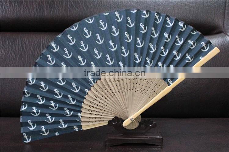 21cm Custom Printing Promotional Bamboo Hand Fan