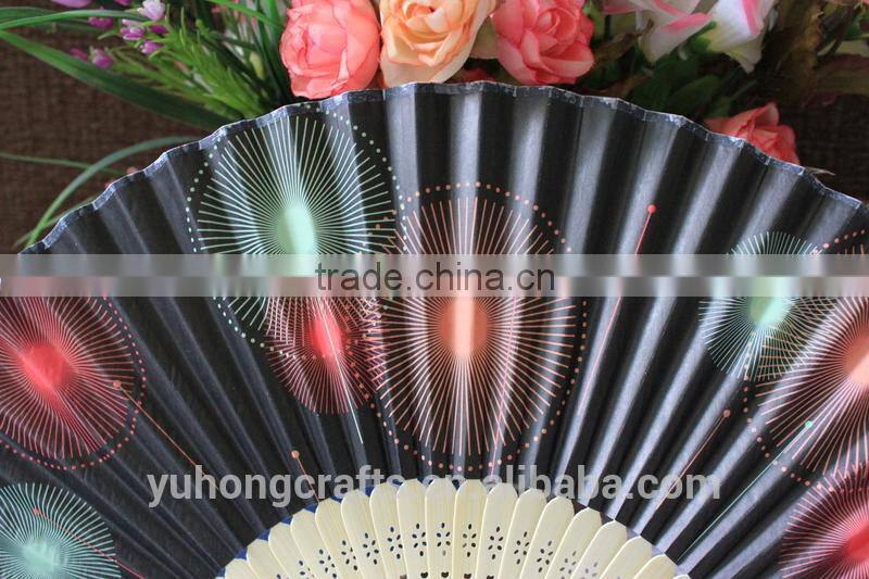 Japanese promotional bamboo paper fan